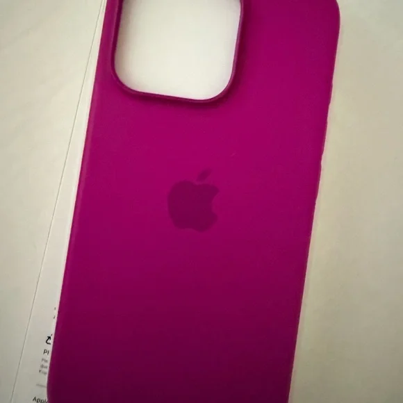 Apple Silicon Magenta Phone Case - Picture 2 of 5